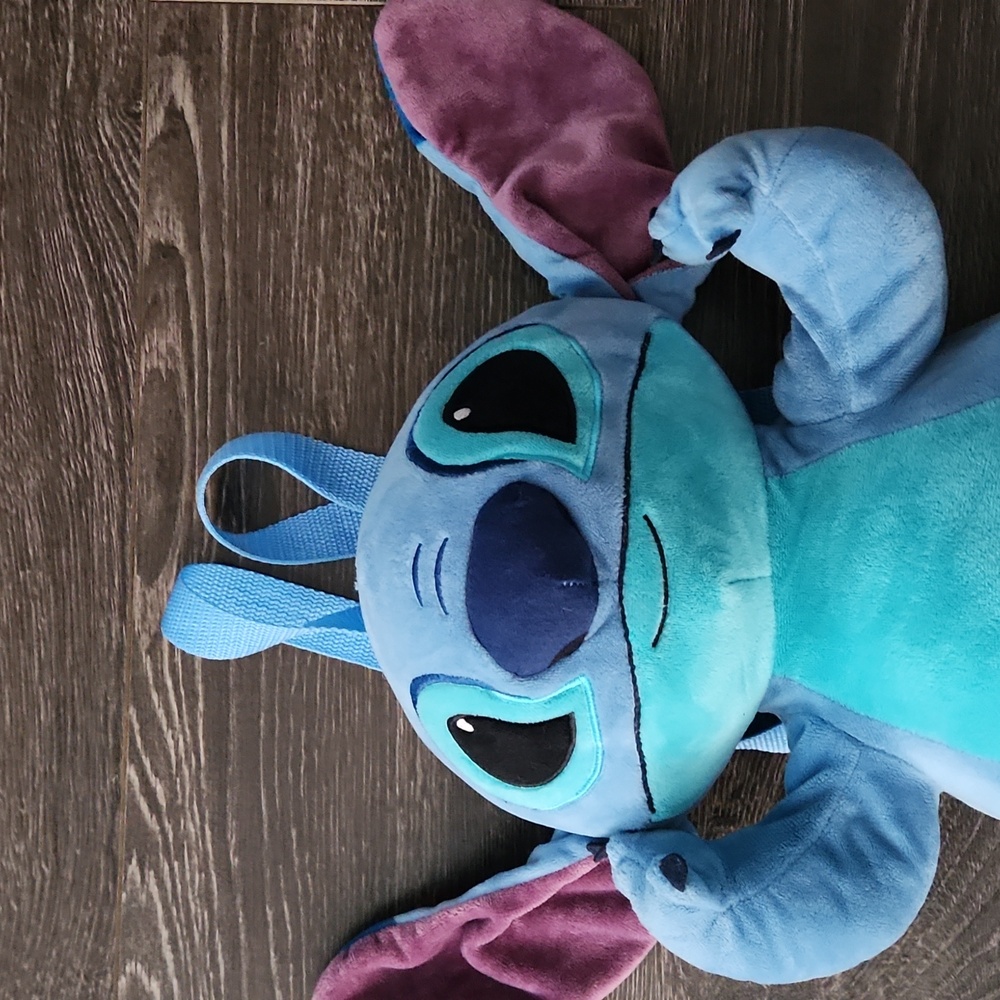 DISNEY Stitch 15" Plush Backpack - Lilo and Stitch Adjustable Straps - Picture 5 of 9